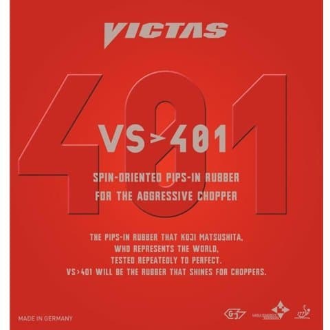 VS>401 - Offensive Table Tennis Rubber – Black 2.0mm