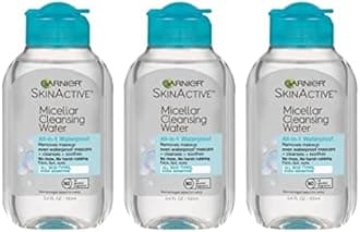 Garnier SkinActive Micellar Cleansing Water, All-in-1 Waterproof Makeup Remover and Facial Cleanser, 3.4 fl oz, 3 Pack