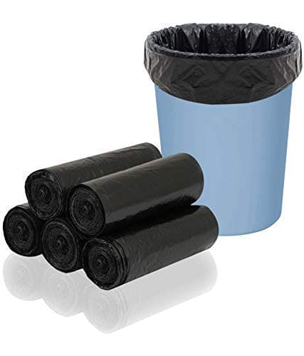 Biodegradable Garbage Bags, Medium -(19 x 21 inches) - 30 bags/roll (# Pack, Total 90 Bags Black Color)