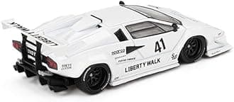 Diecast Model Car Compatible with Mini GT 1:64 Lamborghini Countach LB-Works White 2024 Tokyo Auto Salon Limited Edition MGT00966