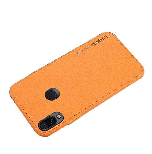 Vaku Xiaomi Redmi Note 7 / Redmi Note 7 Pro Luxico Series Hand-Stitched Cotton Textile Ultra Soft-Feel Shock-Proof Water-Proof Back Cover-Brown