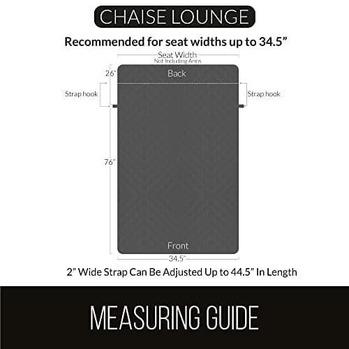 Sofa Shield Chaise Slip Cover with Patented Strap, Cushion Protector, Reversible Stain, Dog Tear Resistant Slipcover, Quilted Microfiber 102x34” Seat, Washable Covers, Dogs Pets Kids Hunter Green Sage