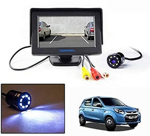 DOT Full HD LED Reverse Parking Screen with Bluetooth, MP5 SD Card, USB and Parking Camera (Black)