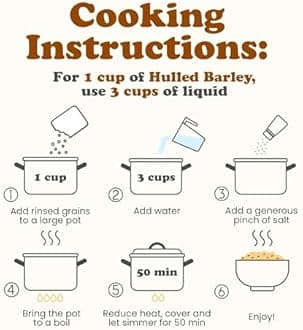 Food to Live Organic Hulled Barley, 2 Pounds – Non-GMO, 100% Whole Grain, Kosher, Vegan, Bulk. Suited for Home Brewing, Grinding. High in Fiber. Great for Chili, Hot Cereal, Salads, Soup.