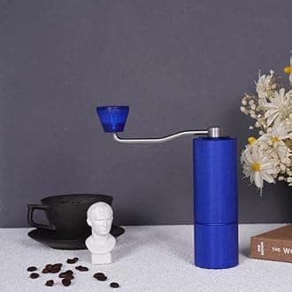 TIMEMORE Chestnut C2 Coffee Grinder Updated New Upgrade Electricity Any More Portable Hand Manual Grinder Grind Machine Mill with Double Bearing Positioning (TIMEMORE C2) (Royal Blue)