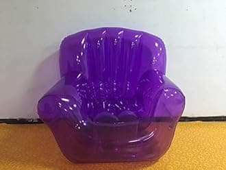 Inflatable chair sofa/lazy transparent portable cushion stool/portable single inflatable sofa outdoors,Purple sofa repair kit