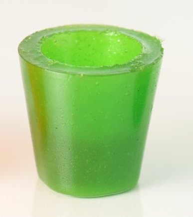 Gummi Shot Glasses: 6 Pack - Green Apple