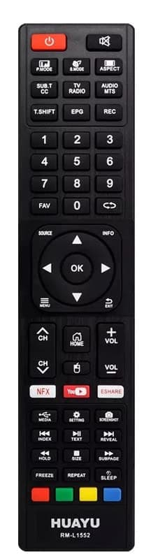 EHOP RM-L1552 Universal TV Remote Control for JVC LT-32E33B LT32E33B RM-C3349 RM-C3354 RM-C3348 RM-C3227