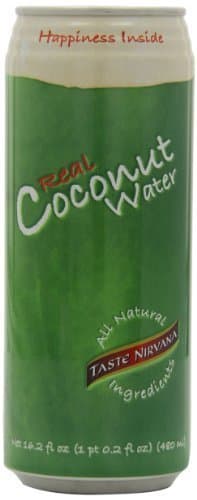 Taste Nirvana Real Coconut Water, 16.2-Ounce, Pack of 24 by Jungle Taste