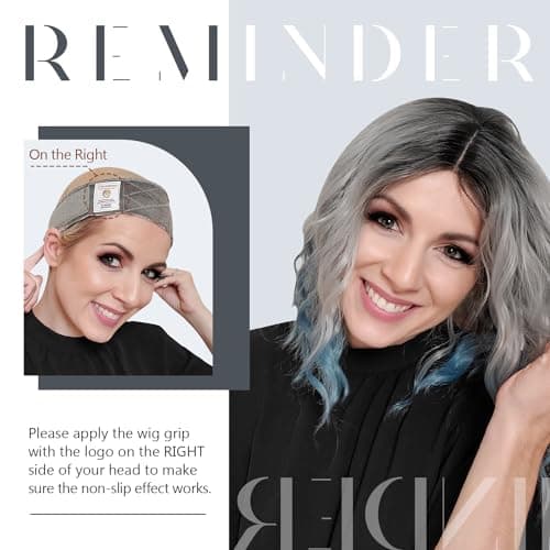 Dreamlover 2 Pack Elastic Wig Grip Headband, Adjustable Thin Velour Wig Scarf Hat Grip Band, Nude