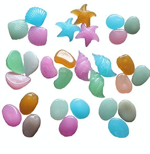 100 pieces artificial Luminous Rocks Multi-shape color for home decoration aquarium decoration FGS2