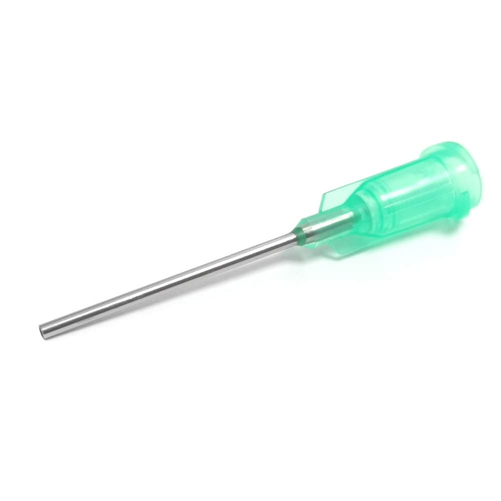 𝟭𝟴 𝗚𝗮𝘂𝗴𝗲 𝟭 𝗜𝗻𝗰𝗵 Blunt Tip Dispensing Needle with Luer Lock,Precision Applicator(Green,50 Pcs)