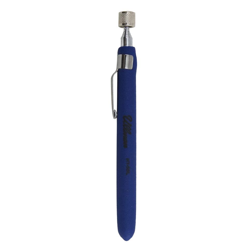 Ullman Devices HT-5BL Pocket Magnetic Pick-Up Tool with Power Cap, Lifts 2-1/2 lb, 5-1/2" to 25-1/2" Length, Neon Blue