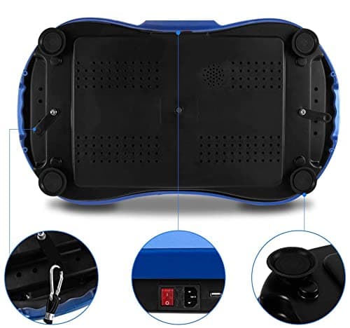 bigzzia Vibration Plate Exercise Machine - Oscillation, Linear, Vibration Platform | Whole Body Workout Equipment for Home, Weight Loss, Toning & Wellness (BLUE)