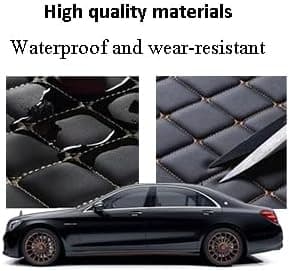 Custom car Floor mat is Compatible for Mercedes-Benz，to All Models for Benz (2000-2025) C260/C200/S500/ A260/ B200，Luxurious ‌All-Weather car Floor MATS. (White.)