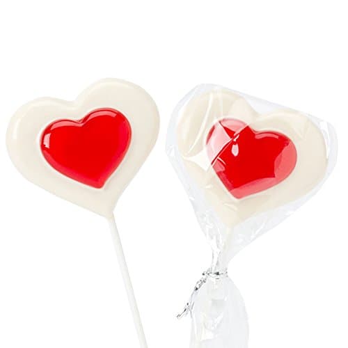 Double Hearts Lollipops: 12-Piece Bag