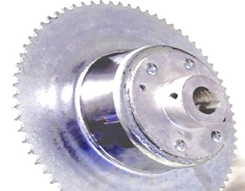 #35 72T 4-1/2" Sprocket Drum Riveted to Mini-Hub, 1" Bore, Machined OD