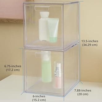 STORi Audrey 6-3/4" Tall Organizer Drawers