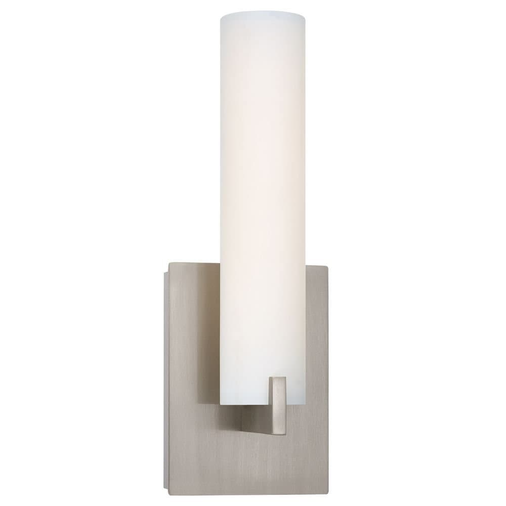 GEORGE KOVACS P5040-084-L Tube LED Wall Sconce, Brushed Nickel