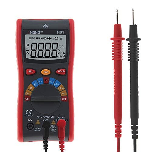 ANENG H01 4000Counts Auto Range Digital Multimeter AC/DC Voltage, AC/DC Current, Resistance, Capacitance, Frequency, Duty Cycle, Diode and Continuity Tester Multifunction Meter