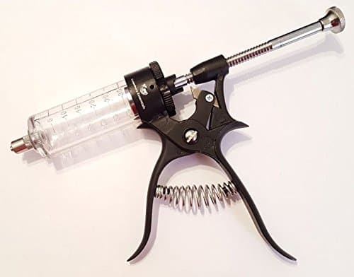 Multidose Automatic Adjustable Dose Gun Syringe 30mL Livestock Veterinary