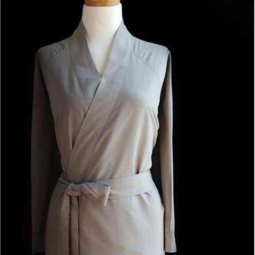 Sposh Microfiber Robe (Moonstone, One Size) by Sposh