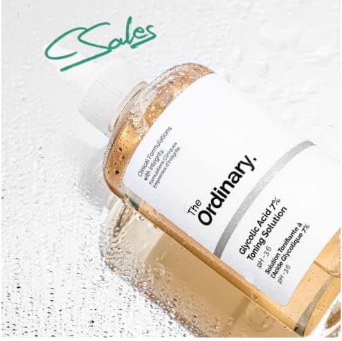The Ordinary Cloud.Sales Cosmetics Original 100% Toning Solution | 240ml | Glycolic Acid Exfoliating Tonic | by Cloud.Sales Cosmetics