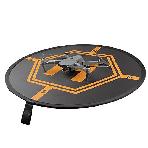 Drone Landing Pad, 32" Universal Luminous Fast-fold Waterproof Launch Pad RC Quadcopter Helicopter Apron Helipad for for DJI Mavic Pro, DJI Spark, GoPro Karma and Other UAVs