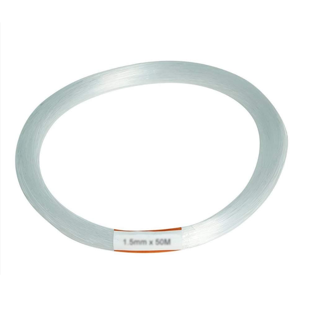 Kingmaled High-Brightness PMMA Plastic END Glow Fiber Optic Light Cable for Fiber Optical Lighting Decoration and LED Star Ceiling Sky Light Kit【Ф0.08in/2mm*164ft/50m Long】