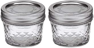 Ball Mason 4oz Quilted Jelly Jars with Lids and Bands, Set of 2