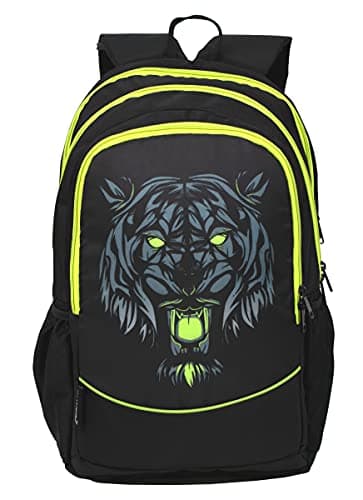AUXTER Delux 33L Lion Medium Size Standard Backpack (Black)