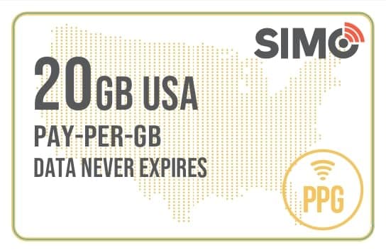 Solis US Pay-Per-GB Card 20GB