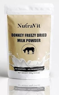 Magichood Nutravit 100% PURE NATURAL Dried Donkey Milk Powder | 100gm (3.5 Oz) Pack |