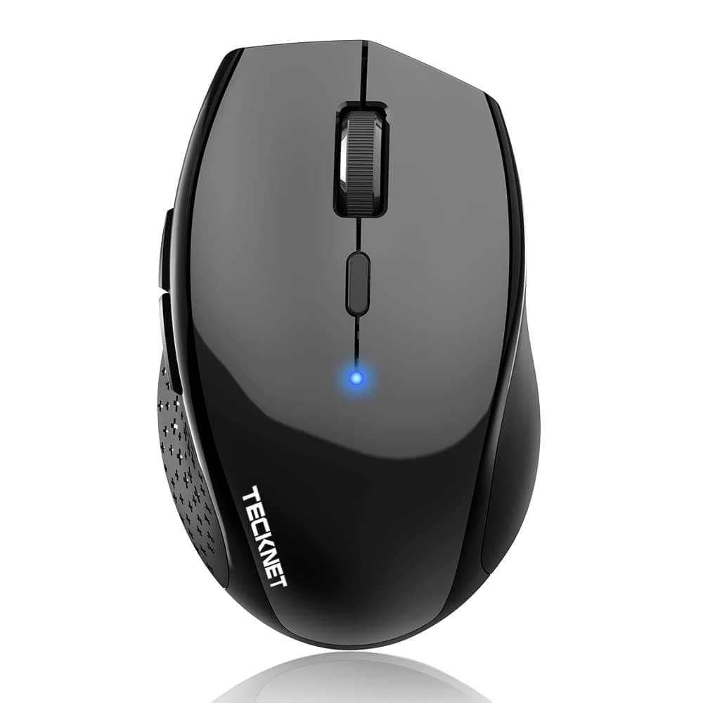 Bluetooth Mouse, 4800 DPI Wireless Mouse, 2-Year Battery 6 Adjustable DPI, 6 Buttons Compatible with Laptop/Windows/Computer - Black
