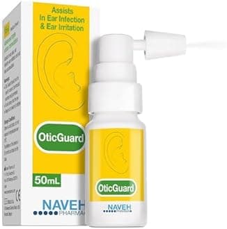 Otic Guard Natural Ear Spray 3 in 1 Herbal-Oil Blend for Ear Infections & Pain, Itchy Ears Ear Wax Removal Kit Softener for Clogged Ear Relief and Swimmer’s Ear (50 ml)