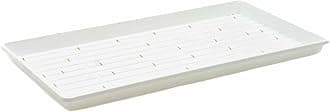 Bootstrap Farmer Microgreen 1020 Trays, White 30 Pack, Extra Strength with Holes Shallow Seed Plant Tray
