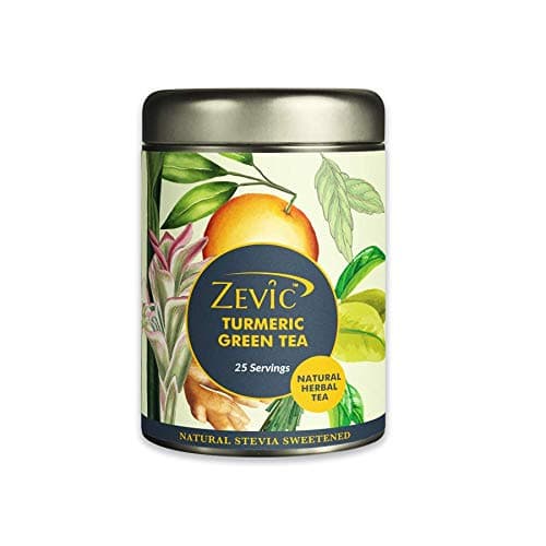 ZEVICTurmeric Herbal Green Tea, 50g