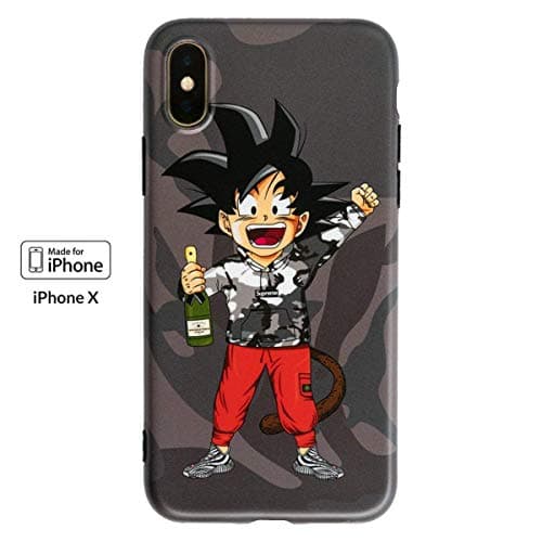 iPhone Xs Case & iPhone X Case Hype NYC Luxury Fashion Classic Dragon Ball DBZ Cases for X, XS (iPhone X & XS, DBZ Black)
