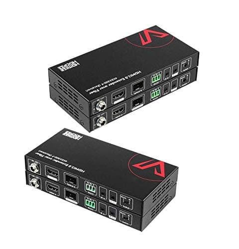 AV Access HDMI Over Fiber Extender 4K@60Hz 4:4:4, 1000ft Long Range Optical Transmission, EMI-Free, IR & RS232, for Commercial AV, Data Centers, Large Installations (4KEX300-F)