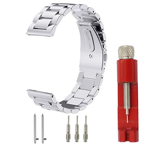 CBIN Quick Release Bracelet - Width 16mm / 18mm / 20mm / 22mm / 24mm Stainless Steel Strap Wrist Band Replacement Watch Bands