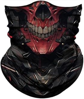 Obacle Skull Face Mask for Men Women Dust Wind Sun Protection Rave Festival Riding