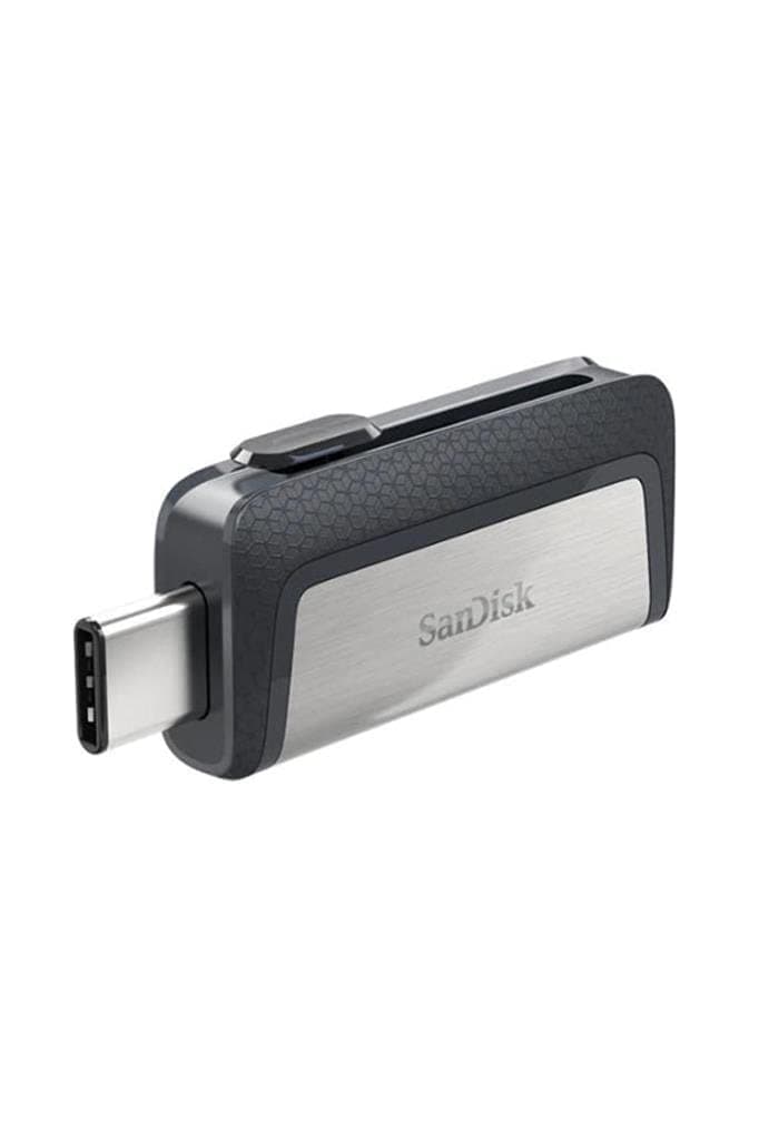 SanDisk 64GB Ultra Dual Drive USB Type-C - USB-C, USB 3.1 - SDDDC2-064G-G46, Grey/Silver