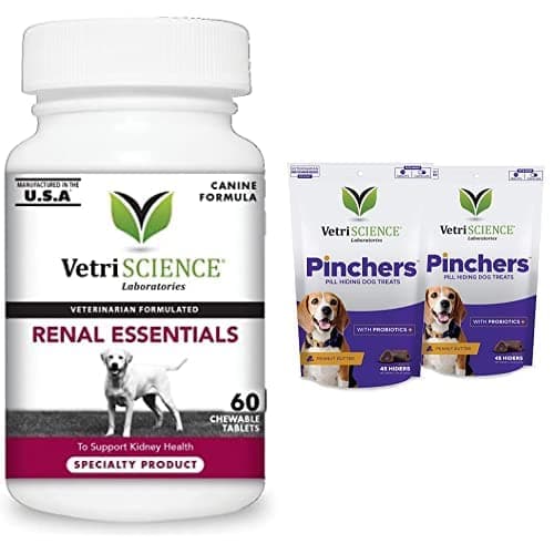 Renal Essentials Kidney Support Supplement with Pinchers Pill Hiding Treats
