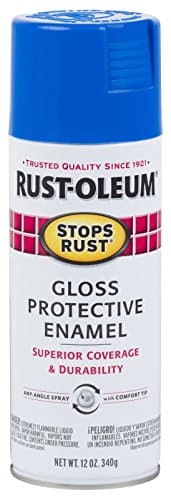Rust-Oleum 7724830 Stops Rust Protective Enamel Spray Paint for Metal, Alloy and Wood (Gloss Sail Blue - 340 Grams)