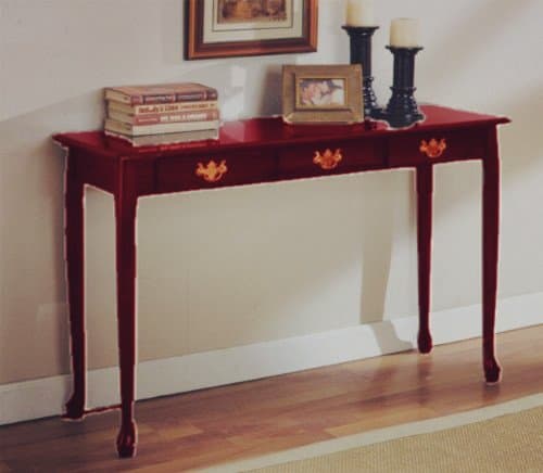 The Room Style Queen Ann Style Sofa Table (Cherry)