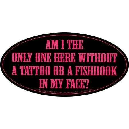 Duck and Cover No Tattoo Or Fishhook