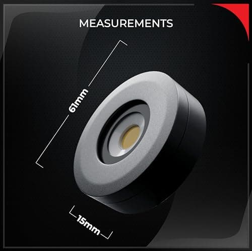 Nortek Platina+ 5W COB LED Surface Spotlight | Focus Light for Ceiling, Mirror, Bathroom & Wall Decor | IP66 Waterproof Anti-Glare Light for Balcony, Staircase & Indoor Use | Cool White – Pack of 4