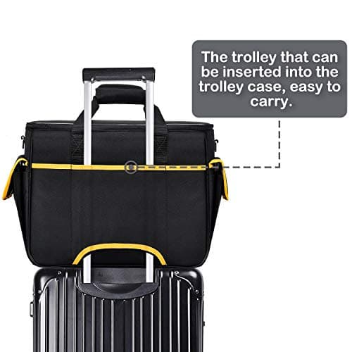 CAB55 Sewing Machine Case, Sewing Machine Carrying Bag with Removable Padding Pad, Tote Bag for Sewing Machine and Extra Sewing Accessories, Black, 17 x 10.25 x 13.25 inches, Compatible,unique