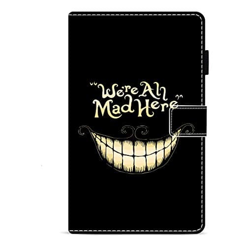 DC Faner Case for Amazon Fire HD 10, Kindle Fire HD 10 Case (7th Generation - 2017 Release) Slim Leather Smart Case Cover with Auto Wake/Sleep for Fire HD 10 Tablet - Alice in Wonderland