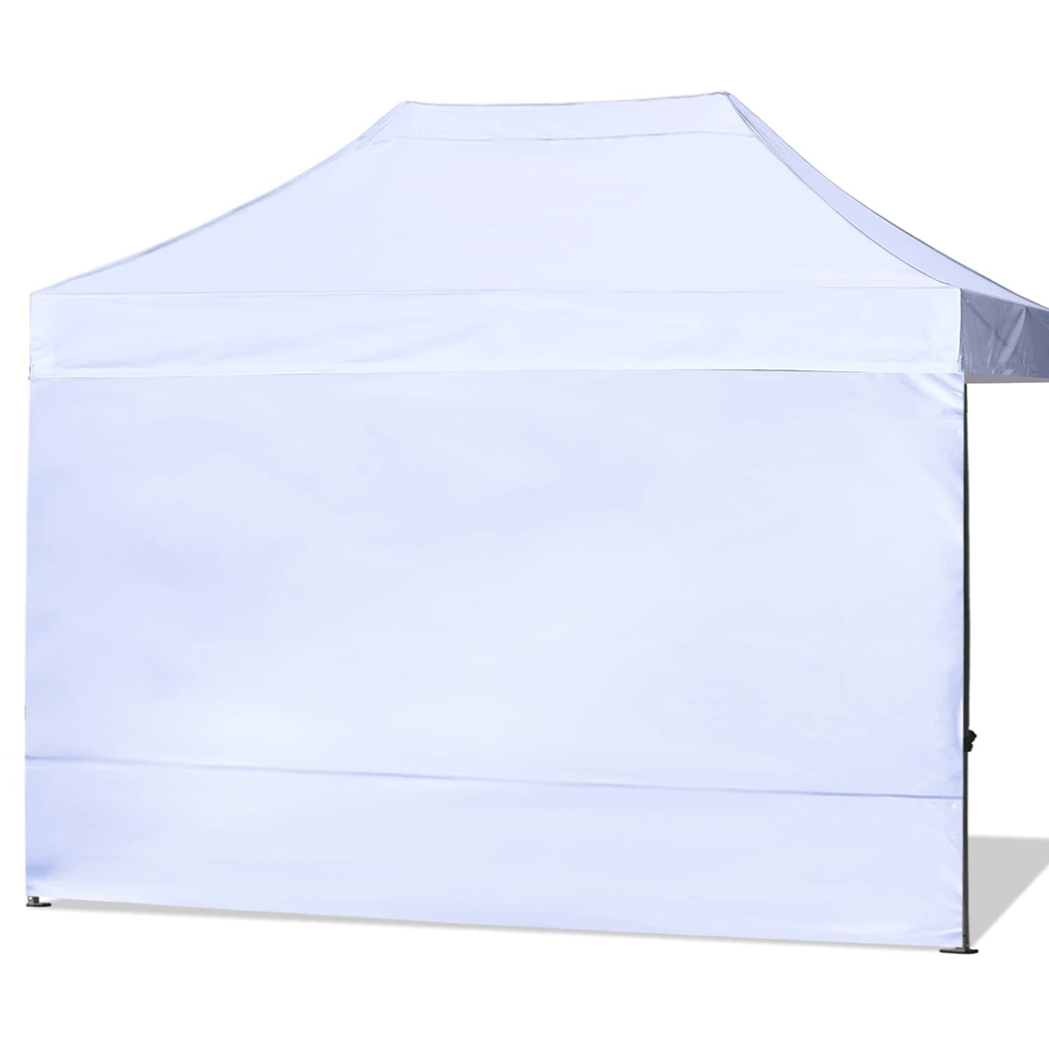 ABCCANOPY Instant Canopy SunWall 10x15 FT, 1 Pack Sidewall Only, No Frame or Top, White